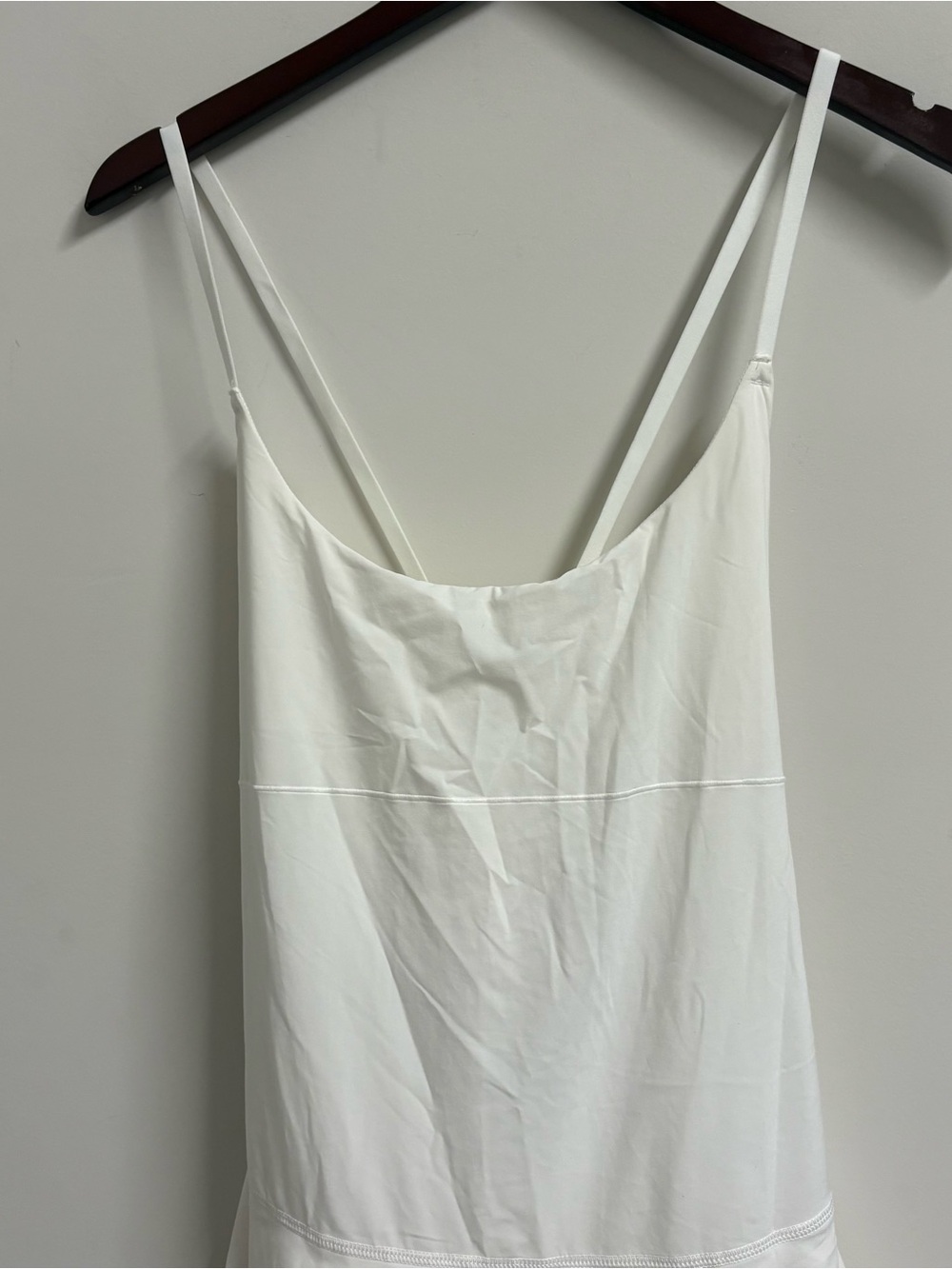 Aerie Offline Maggie Ruffle Tennis Dress Romper Shorts‎ White Floral Size M Med - Picture 3 of 5